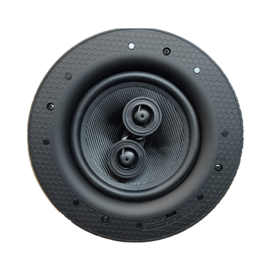 Elevate - 6.5" STEREO In-Ceiling Architectural Speaker with Woven Glass Fiber Cone Driver & Dual Tweeters - EACH